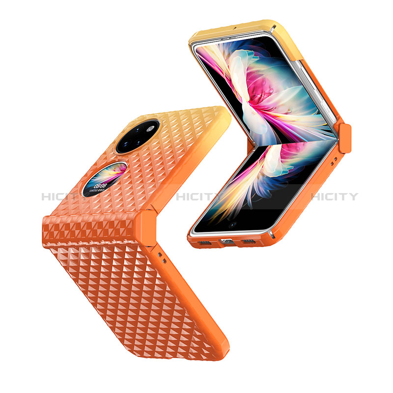 Custodia Plastica Rigida Cover Opaca Fronte e Retro 360 Gradi ZL5 per Huawei P50 Pocket