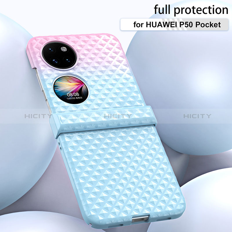 Custodia Plastica Rigida Cover Opaca Fronte e Retro 360 Gradi ZL5 per Huawei P60 Pocket