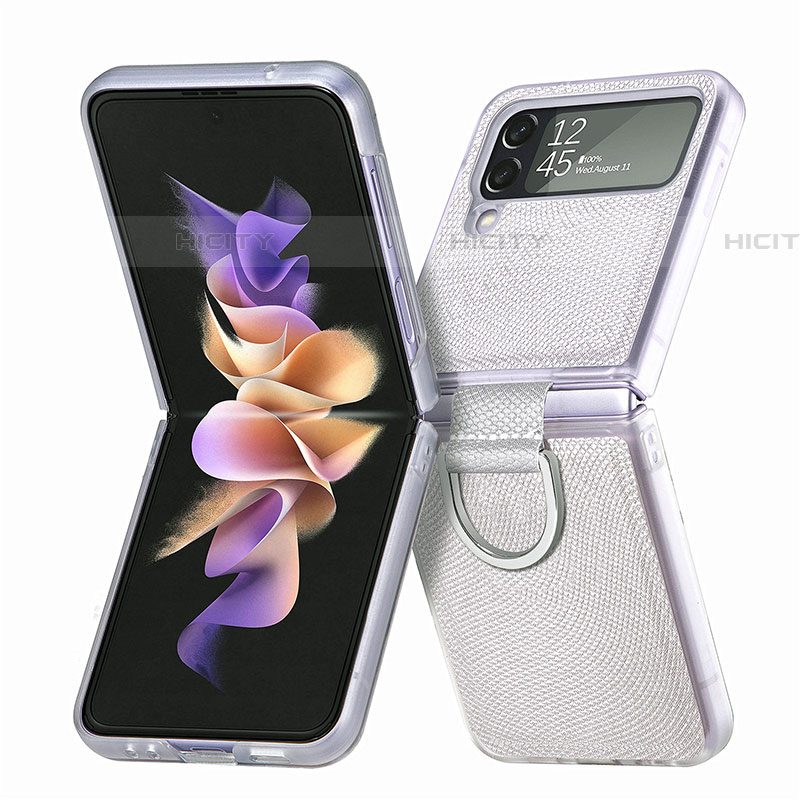 Custodia Plastica Rigida Cover Opaca H05 per Samsung Galaxy Z Flip4 5G Bianco