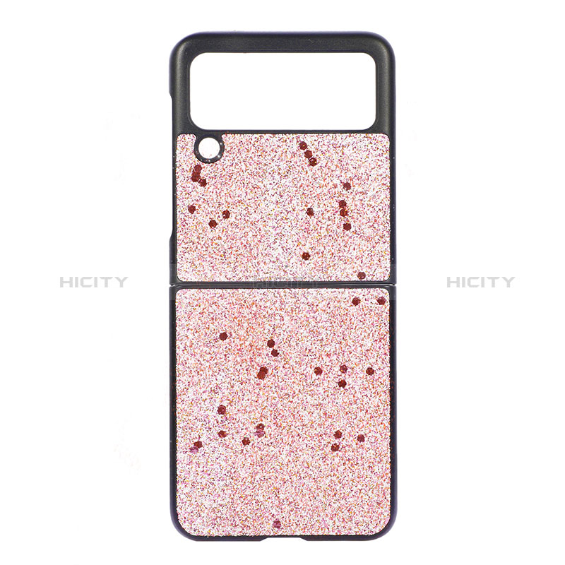 Custodia Plastica Rigida Cover Opaca H07 per Samsung Galaxy Z Flip3 5G Oro Rosa