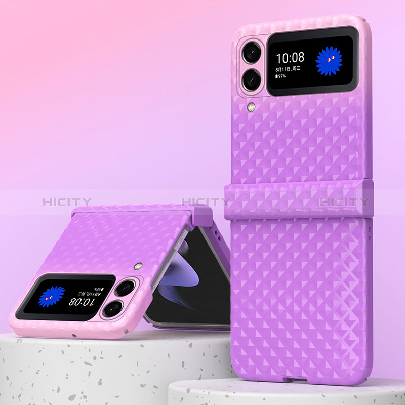 Custodia Plastica Rigida Cover Opaca H07 per Samsung Galaxy Z Fold3 5G Viola