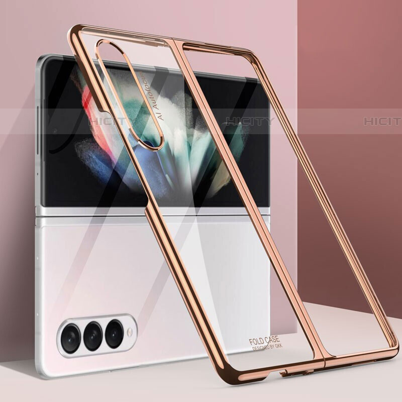 Custodia Plastica Rigida Cover Opaca L03 per Samsung Galaxy Z Fold4 5G Oro