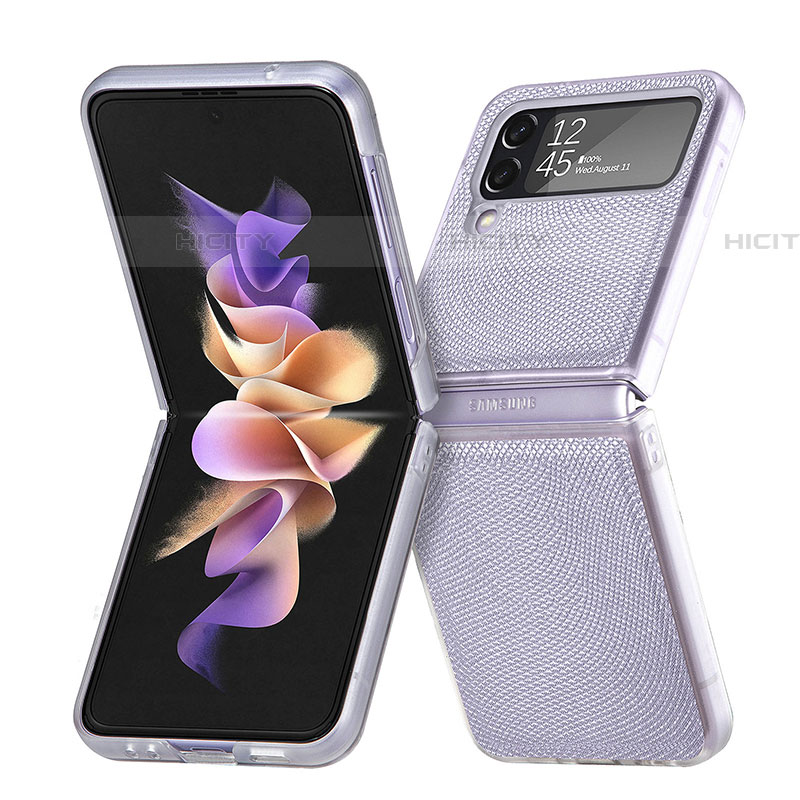 Custodia Plastica Rigida Cover Opaca L04 per Samsung Galaxy Z Flip4 5G Lavanda