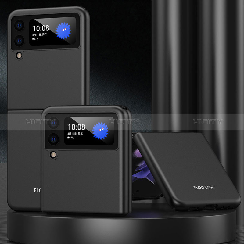 Custodia Plastica Rigida Cover Opaca L09 per Samsung Galaxy Z Flip3 5G Nero
