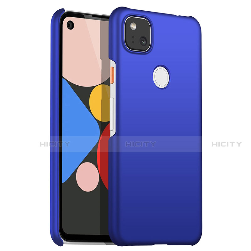 Custodia Plastica Rigida Cover Opaca M01 per Google Pixel 4a Blu