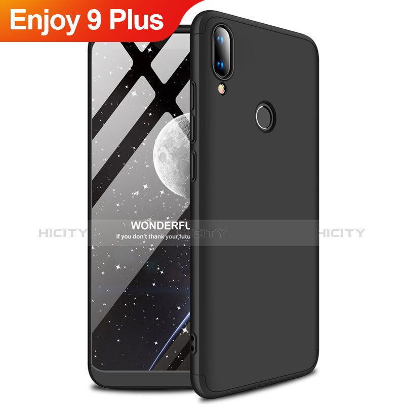 Custodia Plastica Rigida Cover Opaca M01 per Huawei Enjoy 9 Plus Nero