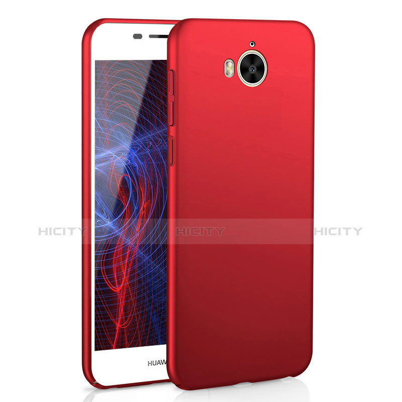 Custodia Plastica Rigida Cover Opaca M01 per Huawei Honor Play 6 Rosso