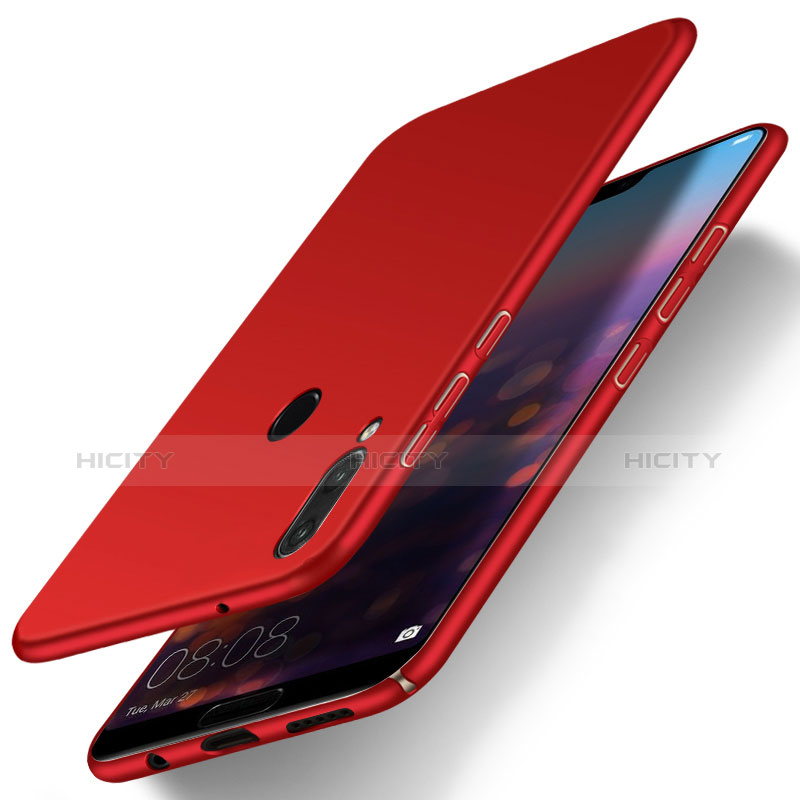 Custodia Plastica Rigida Cover Opaca M01 per Huawei P20 Lite Rosso