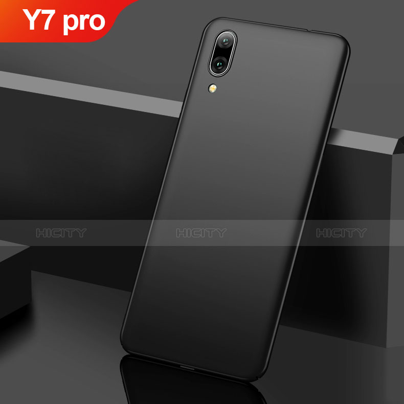 Custodia Plastica Rigida Cover Opaca M01 per Huawei Y7 Pro (2019) Nero