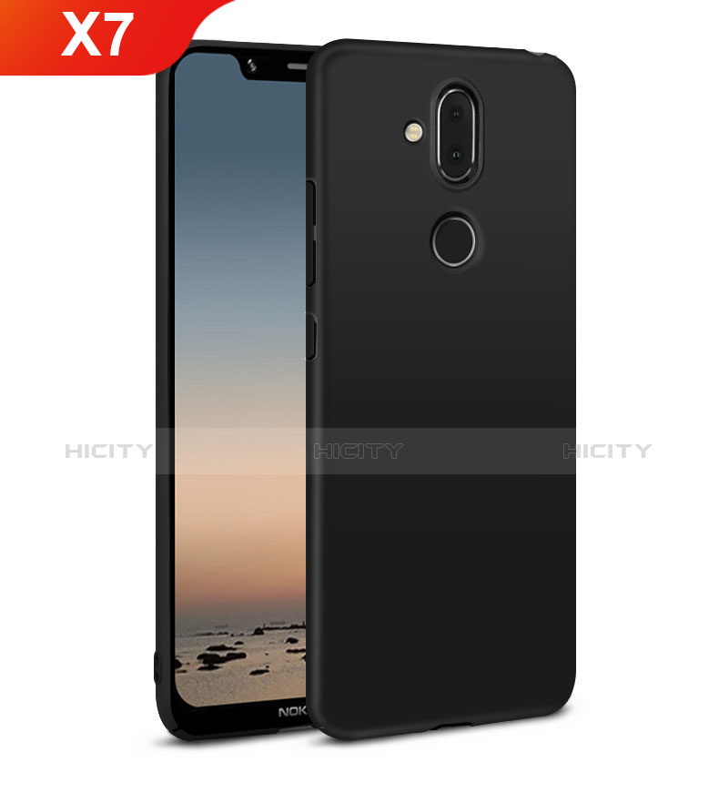 Custodia Plastica Rigida Cover Opaca M01 per Nokia X7 Nero