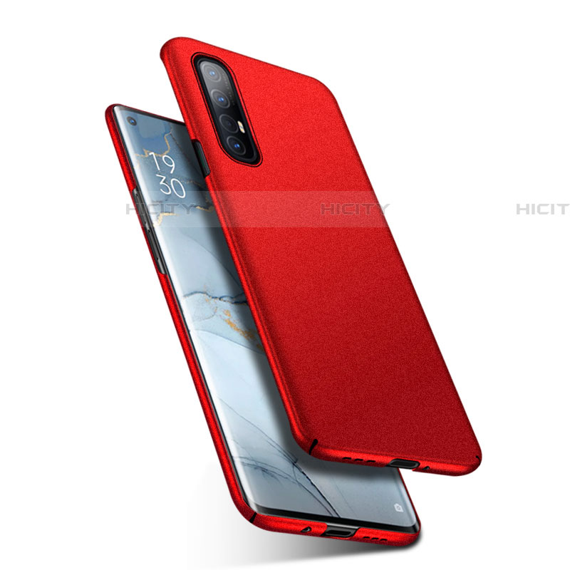 Custodia Plastica Rigida Cover Opaca M01 per Oppo Reno3 Pro Rosso