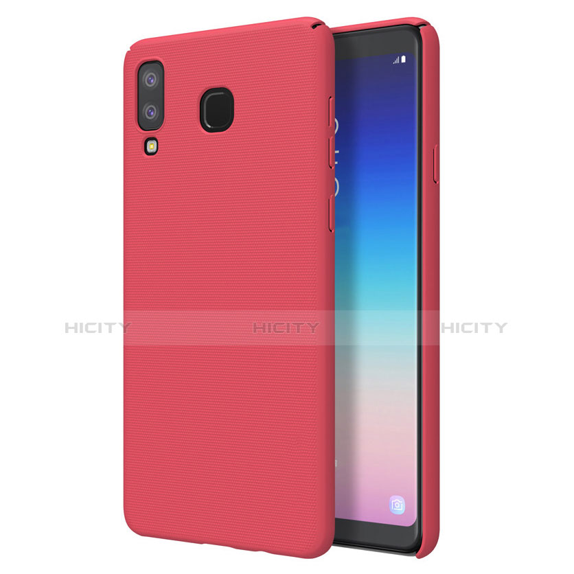 Custodia Plastica Rigida Cover Opaca M01 per Samsung Galaxy A8 Star Rosso