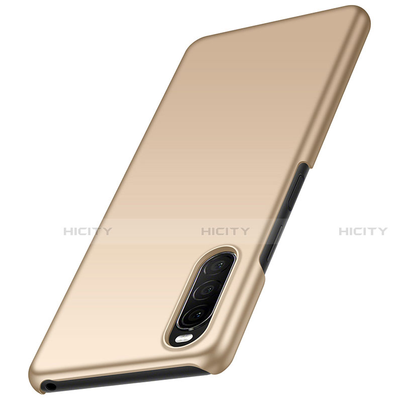 Custodia Plastica Rigida Cover Opaca M01 per Sony Xperia 10 II Oro