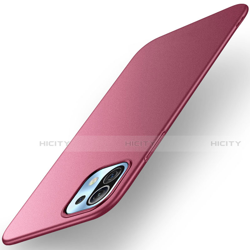 Custodia Plastica Rigida Cover Opaca M01 per Xiaomi Mi 11 Lite 5G NE Rosso Rosa