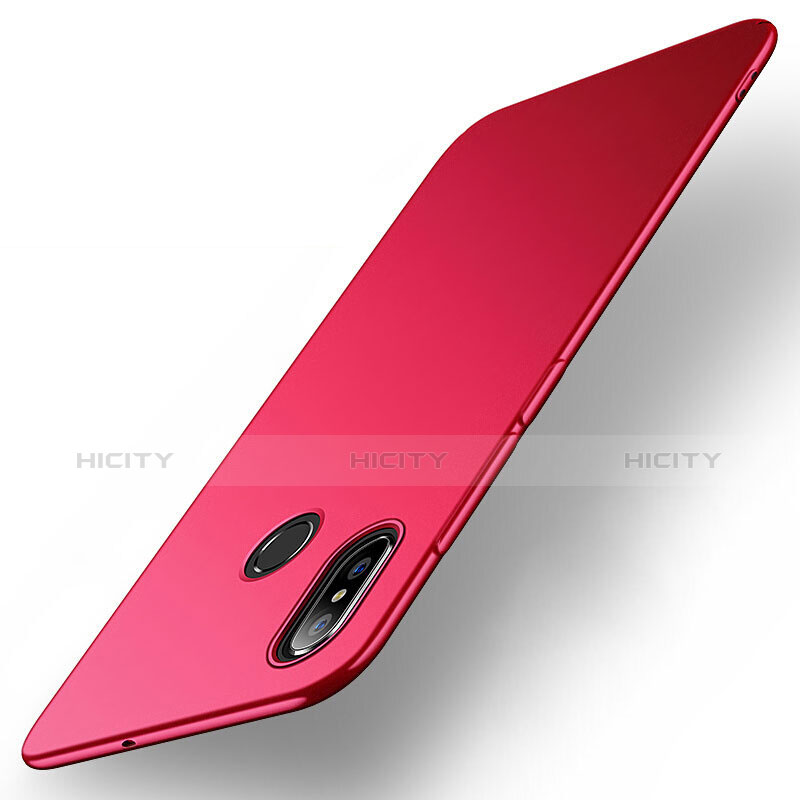 Custodia Plastica Rigida Cover Opaca M01 per Xiaomi Mi Max 3 Rosso