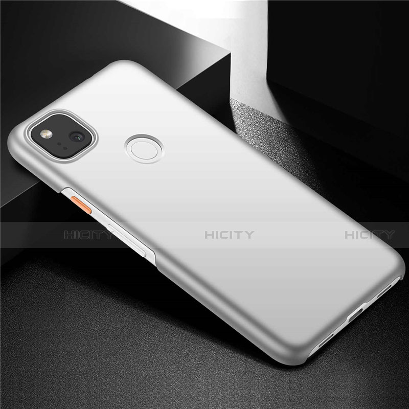 Custodia Plastica Rigida Cover Opaca M02 per Google Pixel 4a Argento