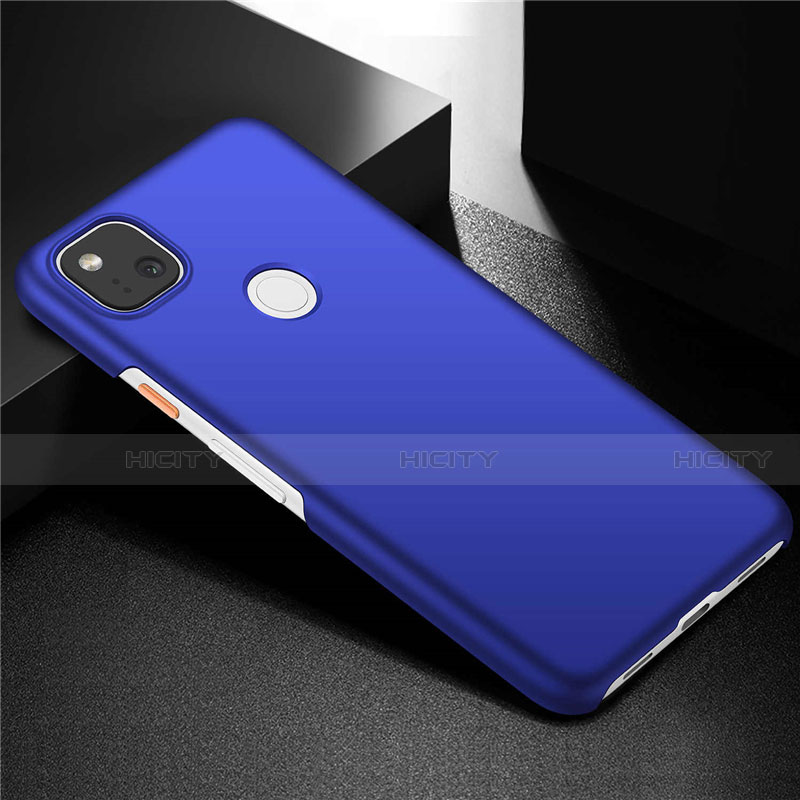 Custodia Plastica Rigida Cover Opaca M02 per Google Pixel 4a Blu