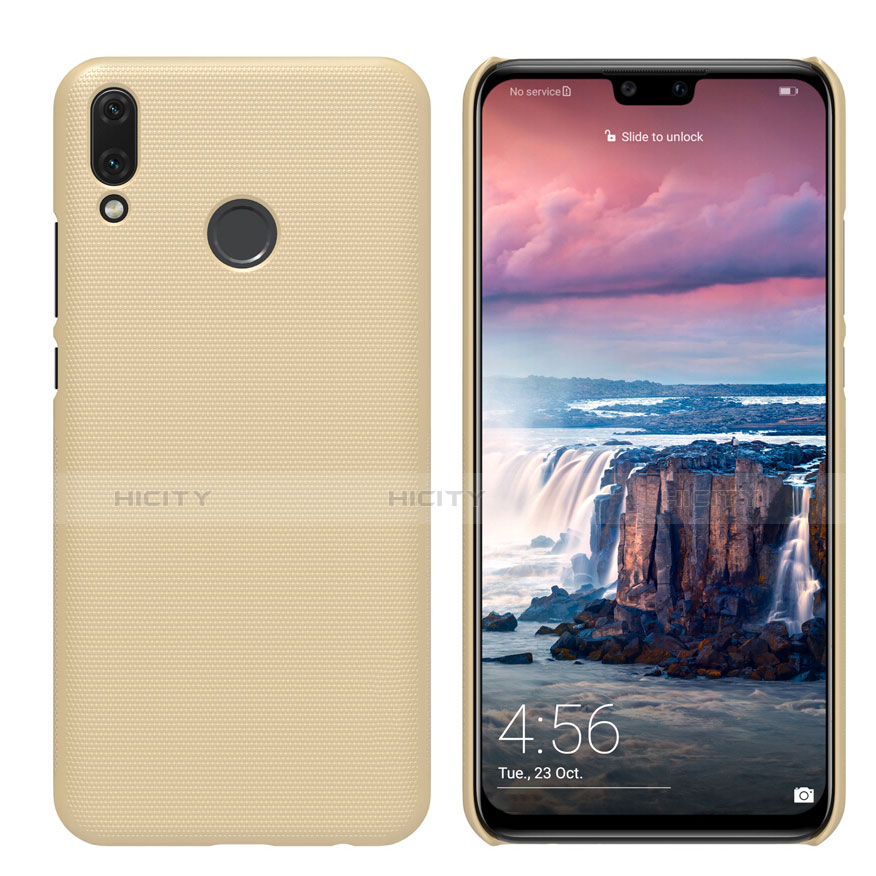 Custodia Plastica Rigida Cover Opaca M02 per Huawei Enjoy 9 Plus Oro