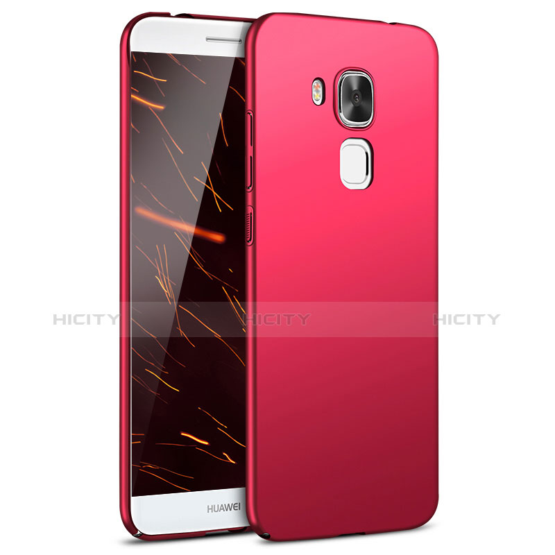 Custodia Plastica Rigida Cover Opaca M02 per Huawei G9 Plus Rosso