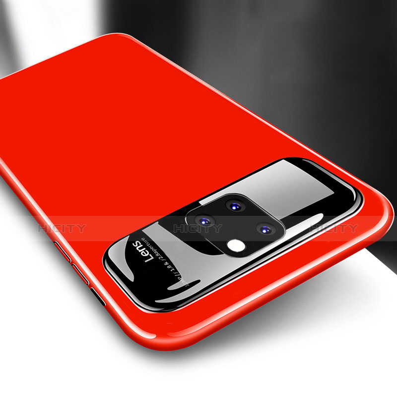 Custodia Plastica Rigida Cover Opaca M02 per Huawei Mate 20 Pro Rosso