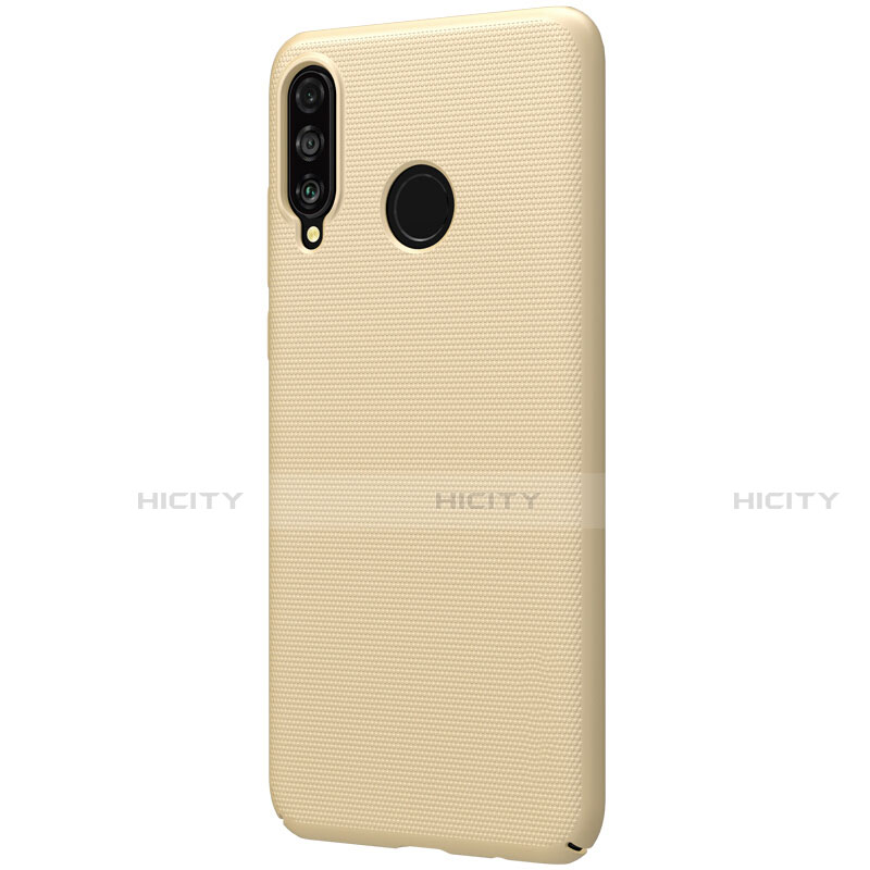 Custodia Plastica Rigida Cover Opaca M02 per Huawei P30 Lite XL Oro