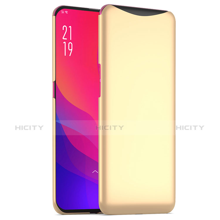 Custodia Plastica Rigida Cover Opaca M02 per Oppo Find X Oro