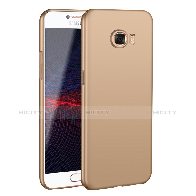 Custodia Plastica Rigida Cover Opaca M02 per Samsung Galaxy C7 SM-C7000 Oro