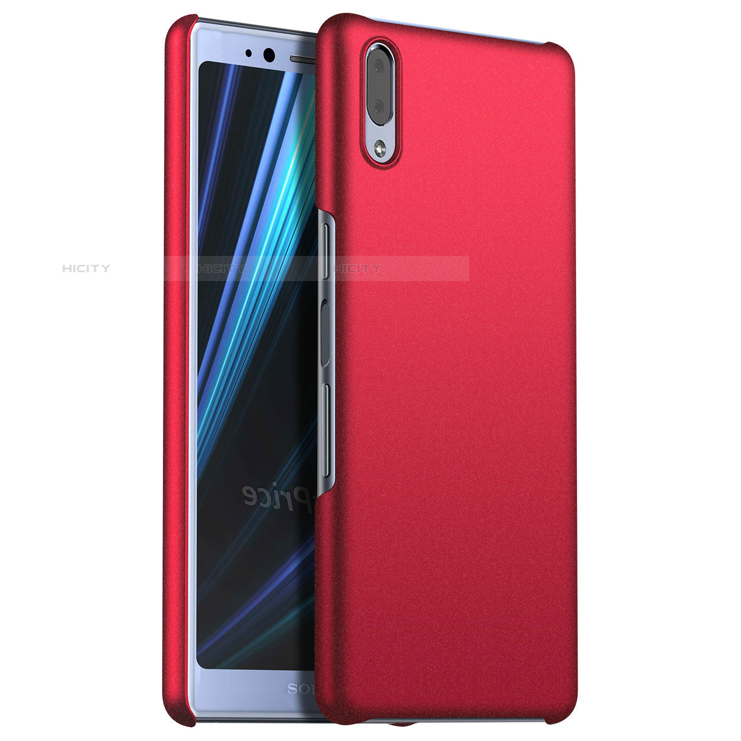 Custodia Plastica Rigida Cover Opaca M02 per Sony Xperia L3 Rosso