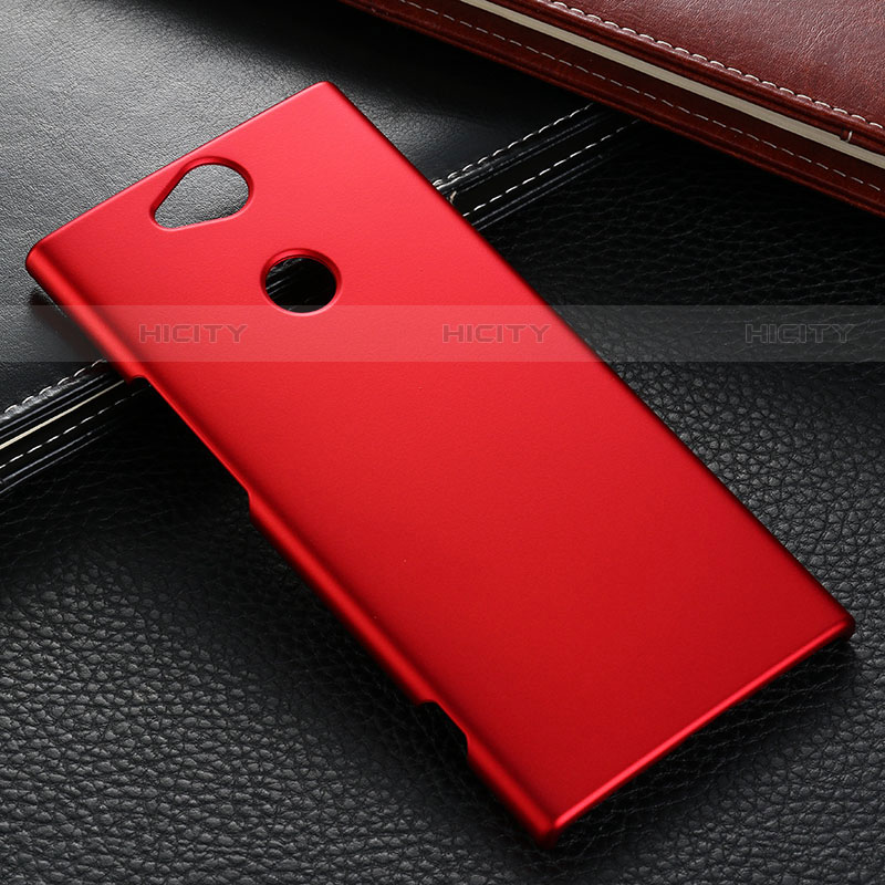 Custodia Plastica Rigida Cover Opaca M02 per Sony Xperia XA2 Rosso