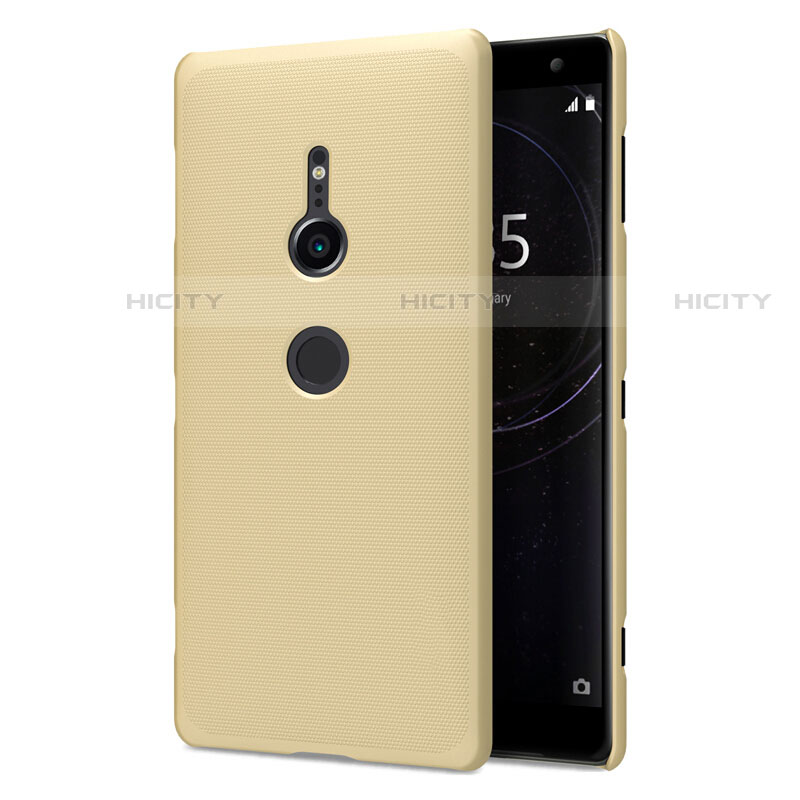 Custodia Plastica Rigida Cover Opaca M02 per Sony Xperia XZ2 Oro