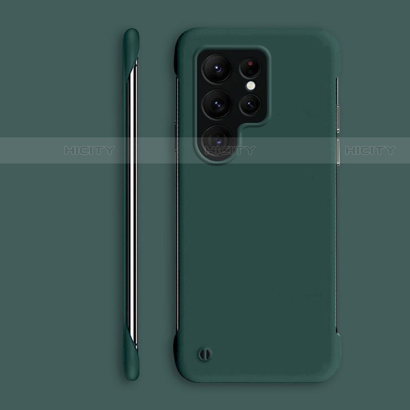 Custodia Plastica Rigida Cover Opaca M06 per Samsung Galaxy S21 Ultra 5G Verde Notte