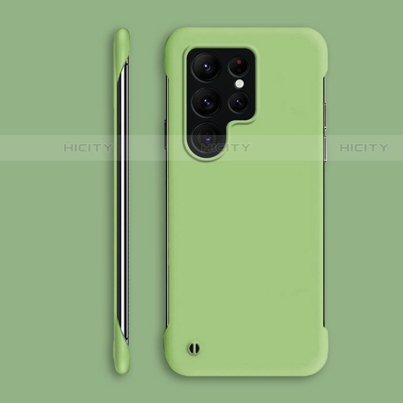 Custodia Plastica Rigida Cover Opaca M06 per Samsung Galaxy S23 Ultra 5G Verde Pastello