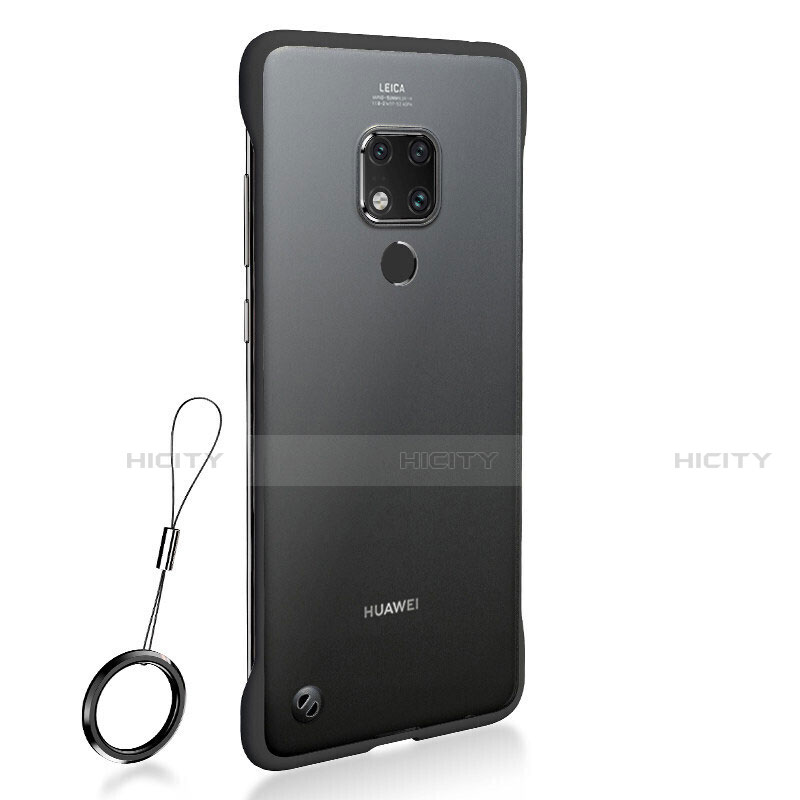 Custodia Plastica Rigida Cover Opaca P01 per Huawei Mate 20 Grigio Scuro