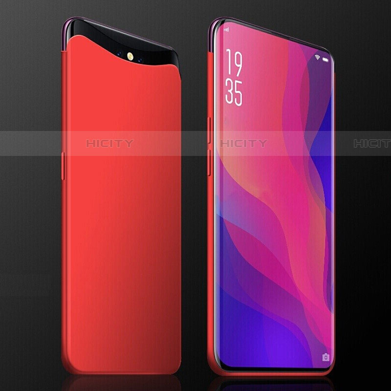 Custodia Plastica Rigida Cover Opaca P01 per Oppo Find X Super Flash Edition Rosso