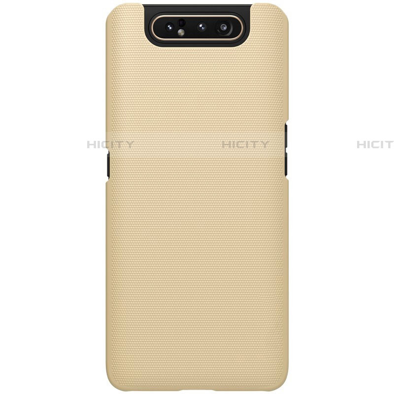 Custodia Plastica Rigida Cover Opaca P01 per Samsung Galaxy A80 Oro