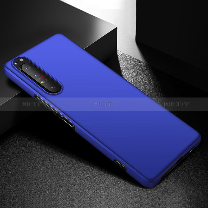 Custodia Plastica Rigida Cover Opaca P01 per Sony Xperia 1 IV Blu