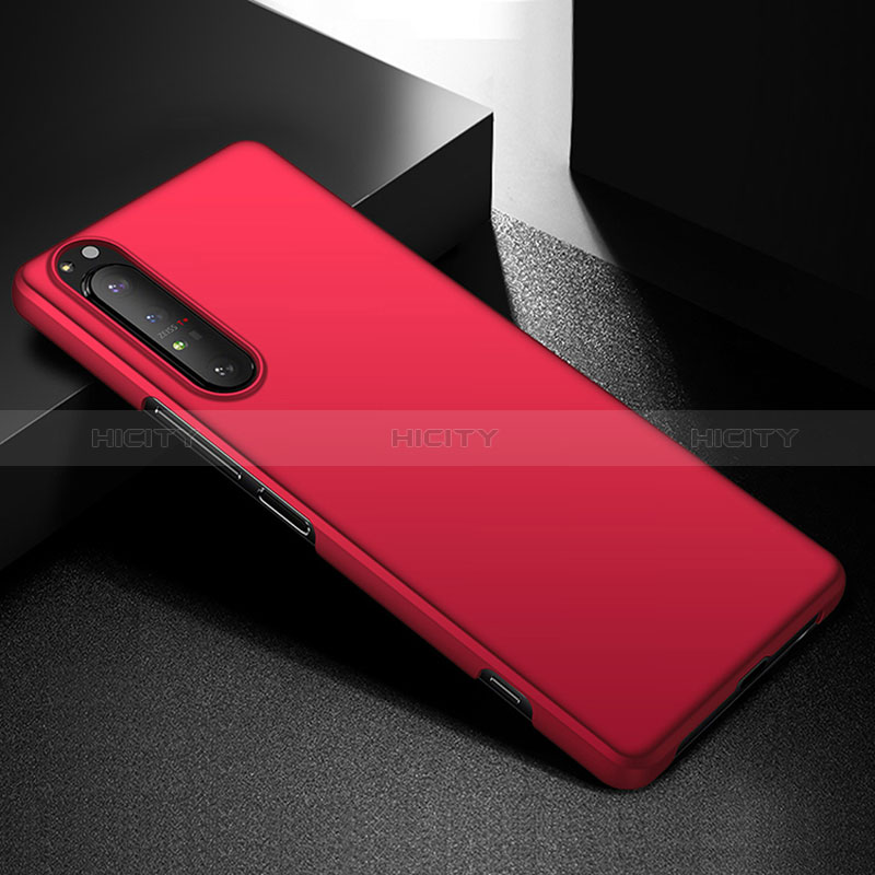 Custodia Plastica Rigida Cover Opaca P01 per Sony Xperia 1 IV Rosso