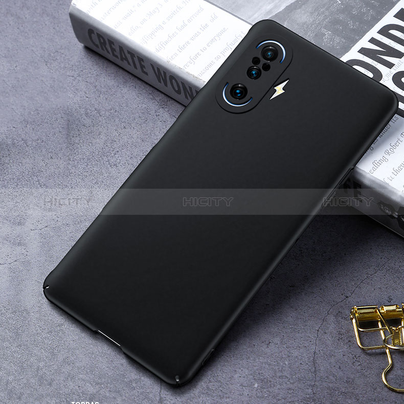 Custodia Plastica Rigida Cover Opaca P01 per Xiaomi Redmi K40 Gaming 5G Nero