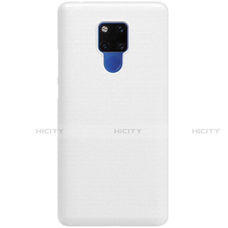 Custodia Plastica Rigida Cover Opaca P02 per Huawei Mate 20 Bianco