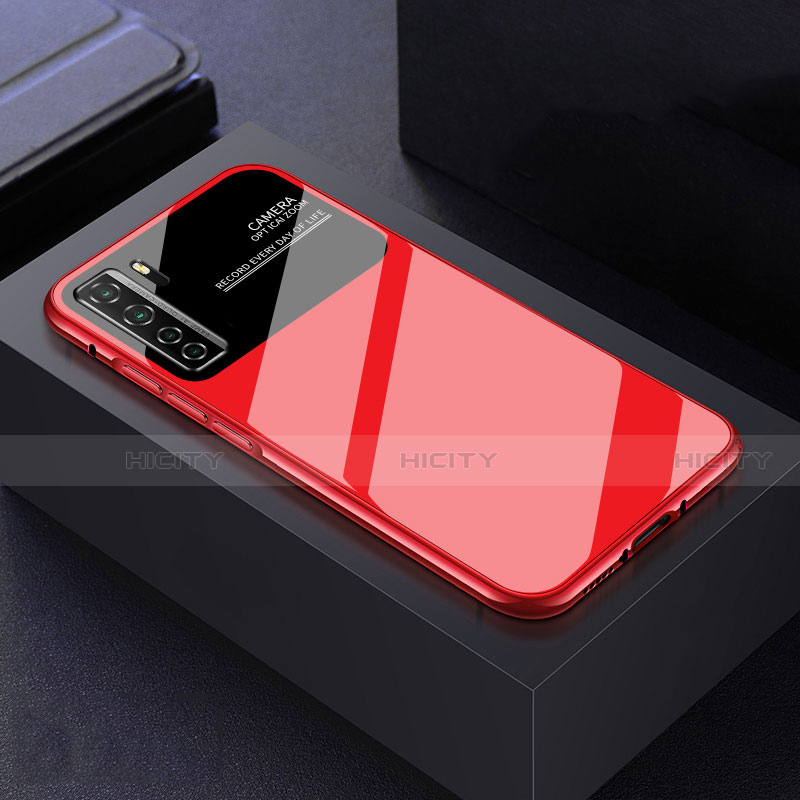 Custodia Plastica Rigida Cover Opaca P02 per Huawei Nova 7 SE 5G Rosso