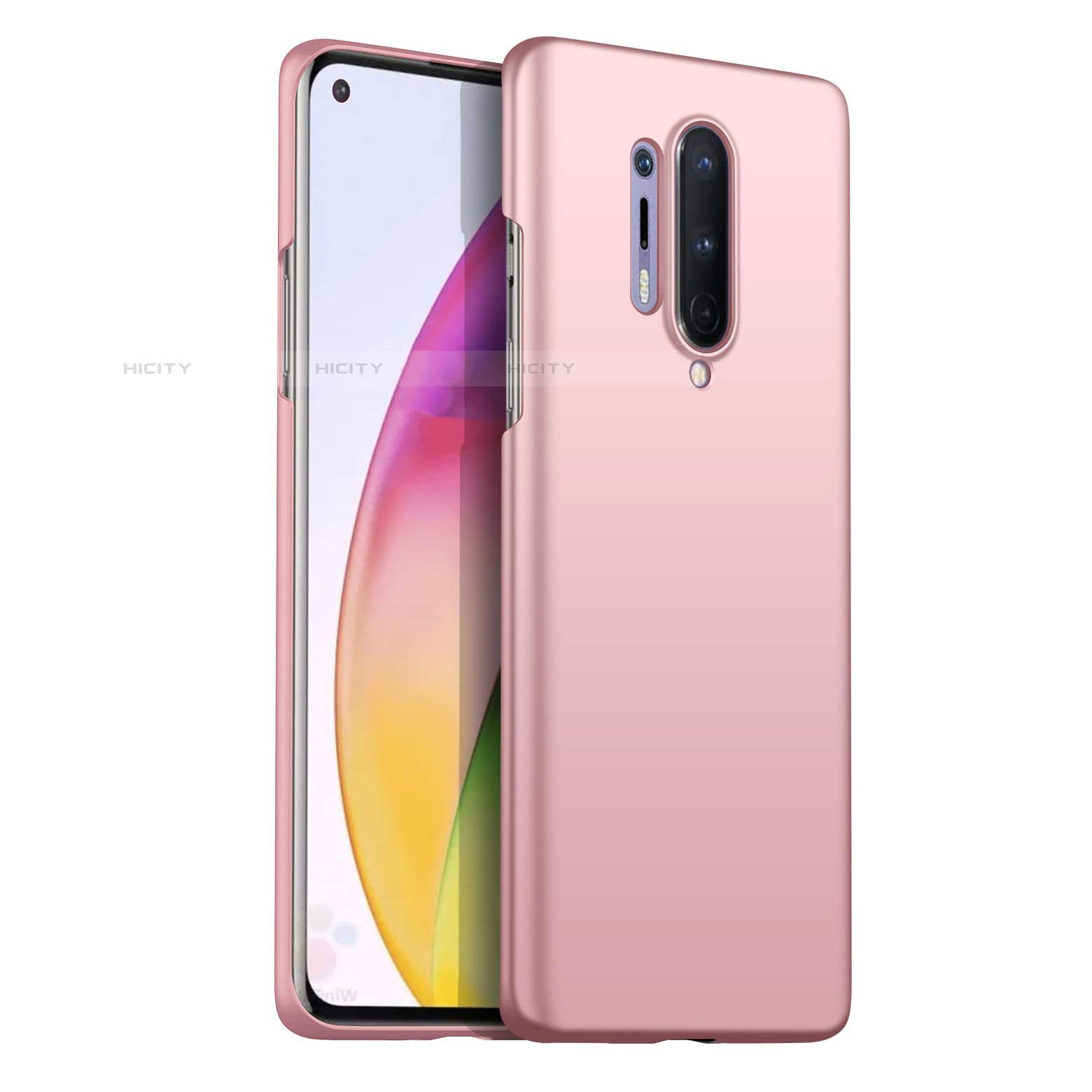 Custodia Plastica Rigida Cover Opaca P02 per OnePlus 8 Pro Rosa