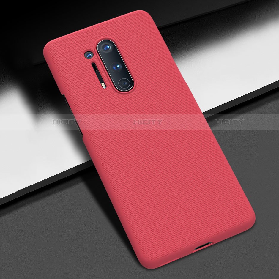 Custodia Plastica Rigida Cover Opaca P03 per OnePlus 8 Pro Rosso