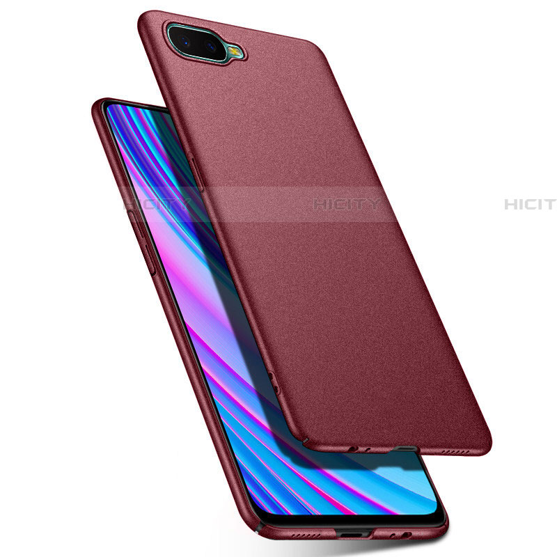 Custodia Plastica Rigida Cover Opaca P03 per Oppo RX17 Neo Rosso