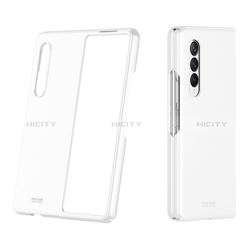 Custodia Plastica Rigida Cover Opaca P03 per Samsung Galaxy Z Fold3 5G Bianco