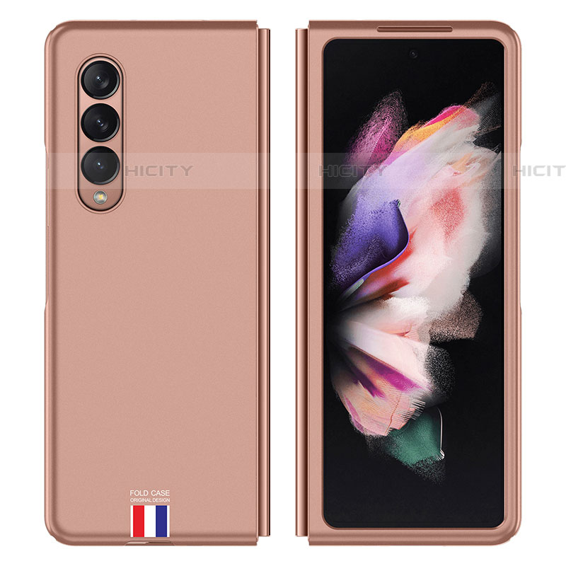 Custodia Plastica Rigida Cover Opaca P04 per Samsung Galaxy Z Fold4 5G Oro Rosa