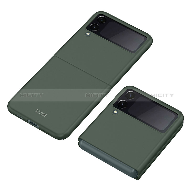 Custodia Plastica Rigida Cover Opaca P06 per Samsung Galaxy Z Flip3 5G Verde