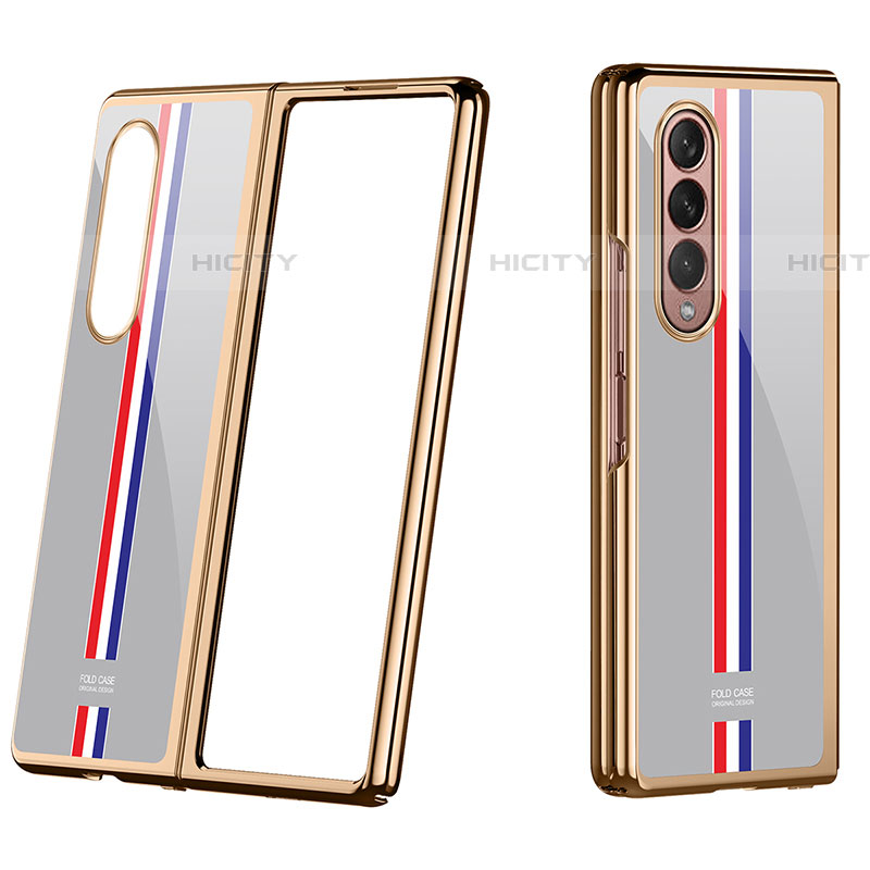 Custodia Plastica Rigida Cover Opaca P07 per Samsung Galaxy Z Fold4 5G Oro