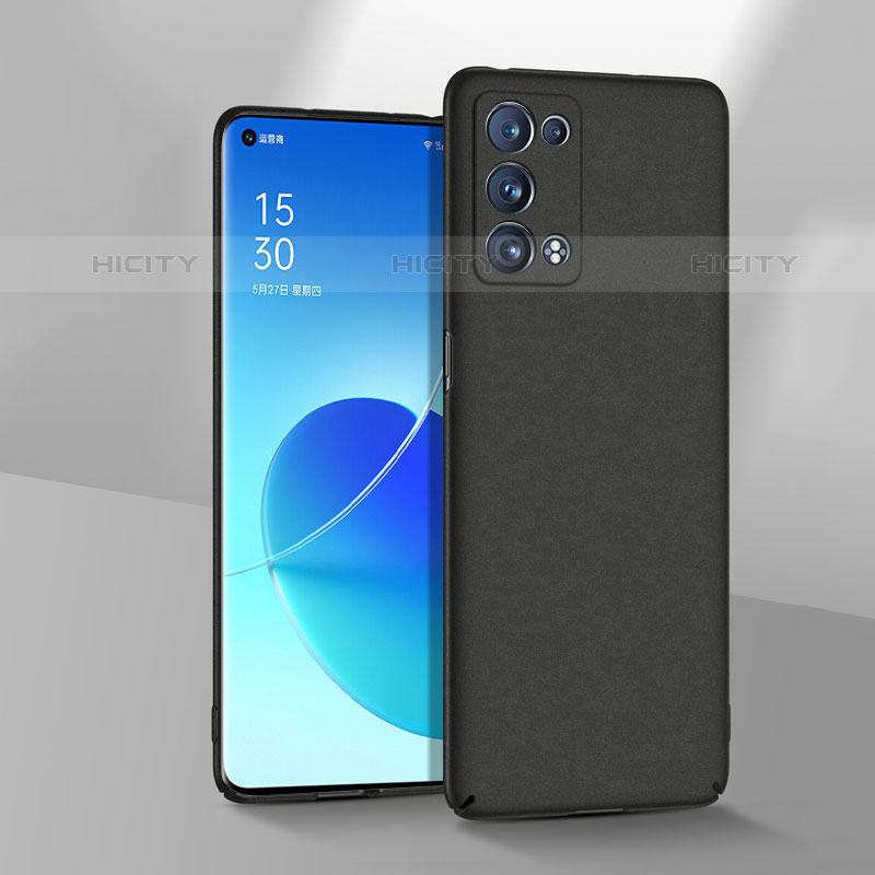 Custodia Plastica Rigida Cover Opaca per Oppo Reno6 Pro 5G Nero