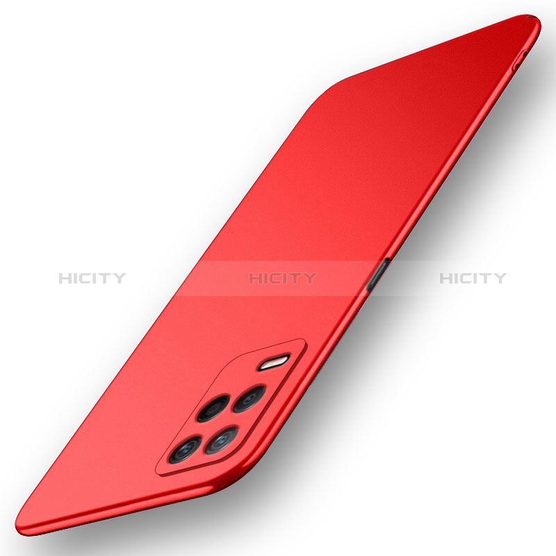 Custodia Plastica Rigida Cover Opaca per Realme 8 5G Rosso