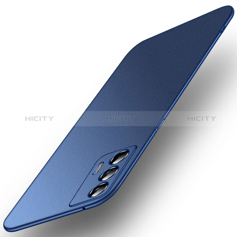 Custodia Plastica Rigida Cover Opaca per Realme X7 Max 5G Blu